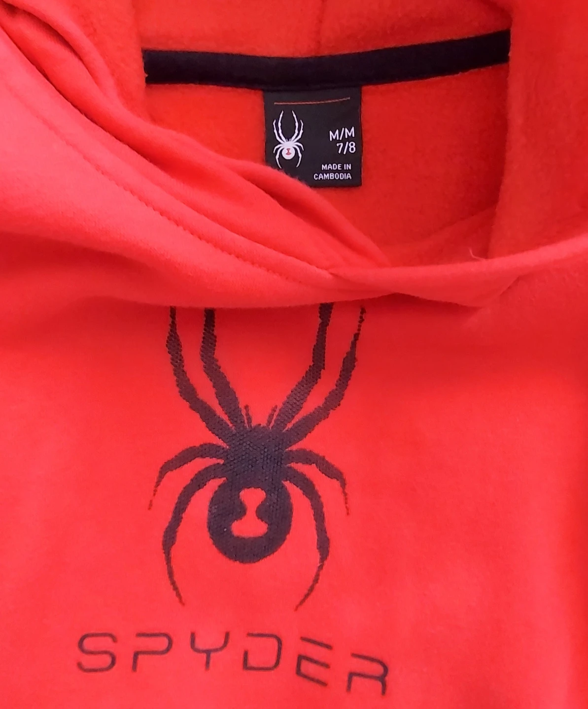 Spyder Red Spider Logo Hoodie Size M/7-8🥕 - photo 3