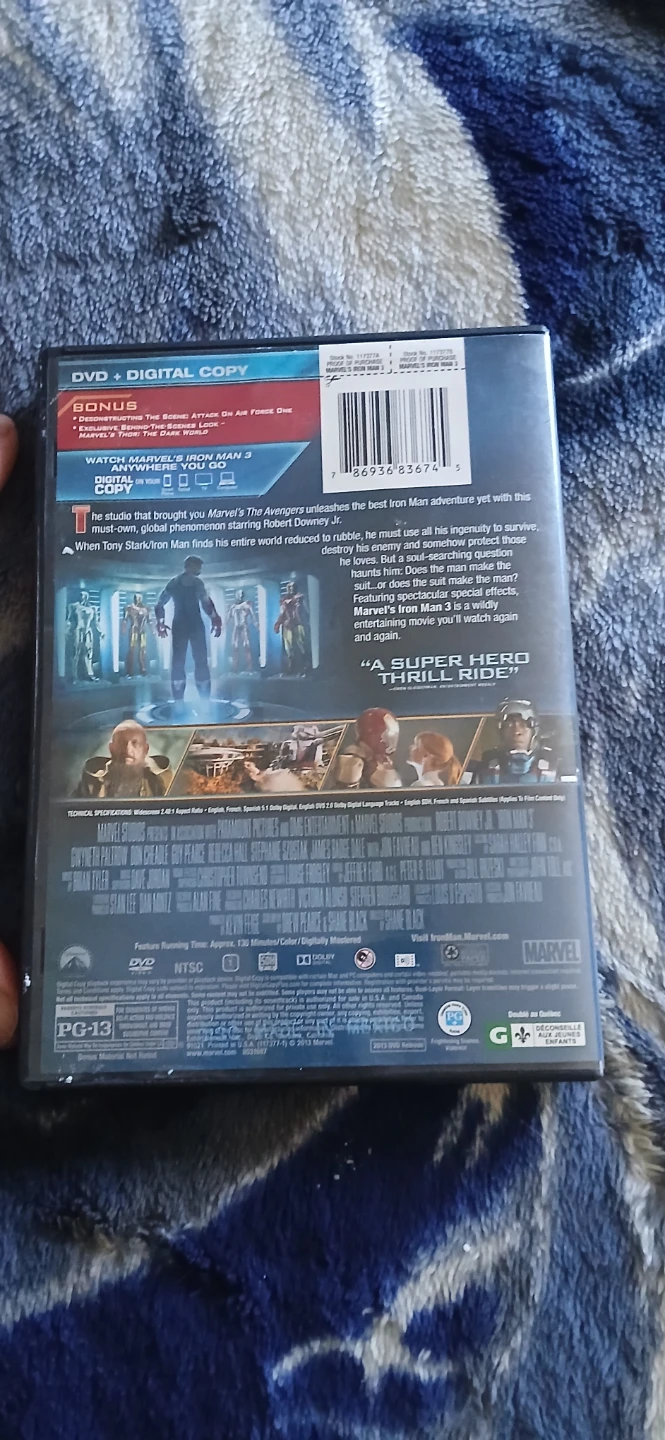 Marvel's Iron Man 3 DVD + Digital Copy - photo 4