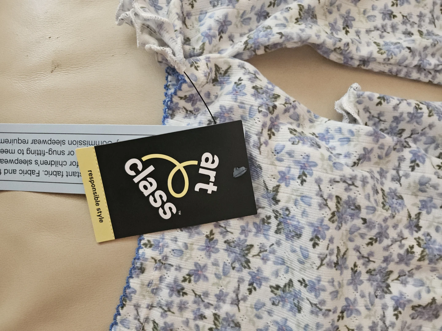 Art Class Floral Pajama Set - Long Sleeve Top & Shorts - photo 2
