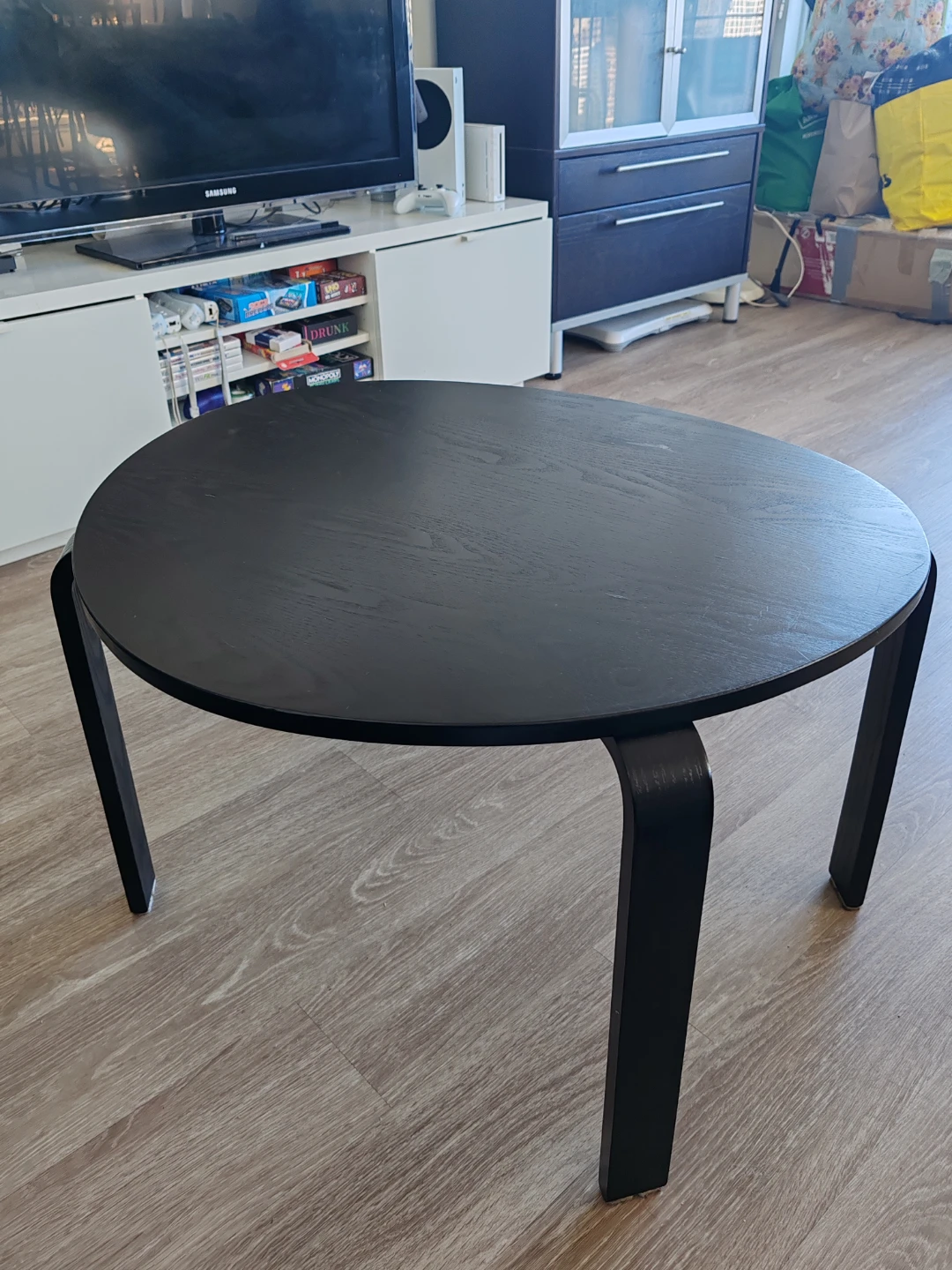 Black Round Coffee Table