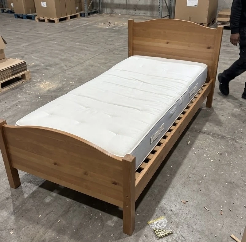 Single Bed Frame and mattress