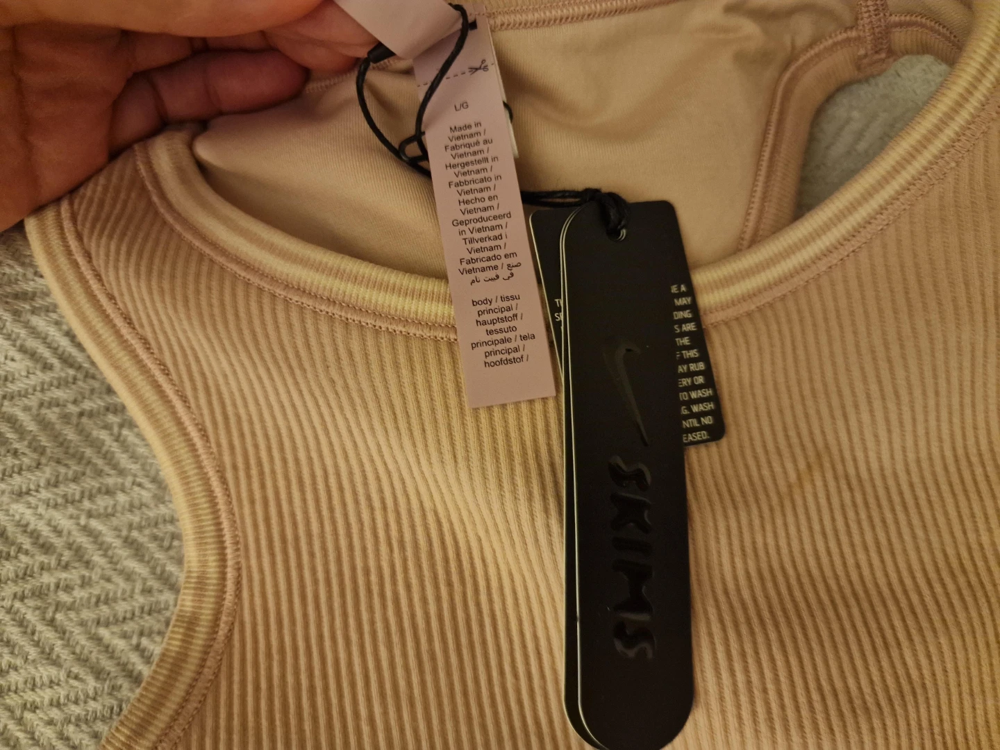 Nike SKIMS ribbed seamless racer front bra - photo 2