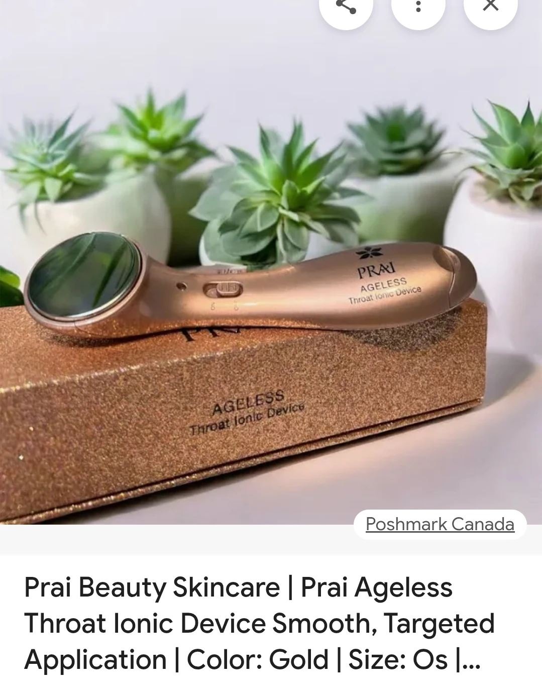 Prai Ageless Throat Ionic Device  &restorative collagen serum