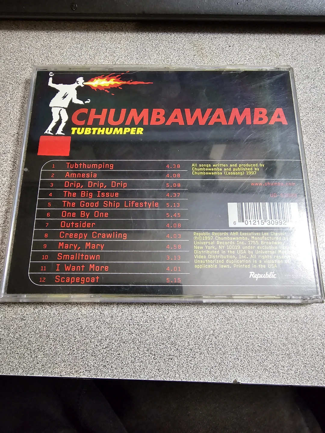 Chumbawamba Tubthumper CD - photo 4