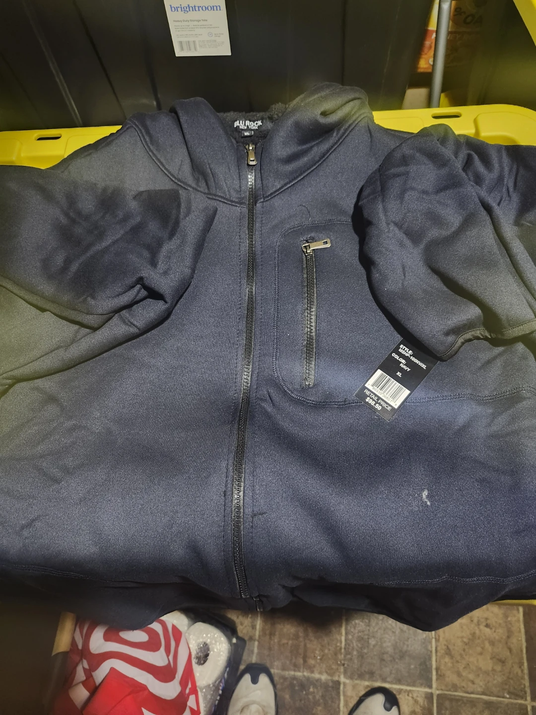 Blu Rock Men's Full Zip Hoodie XL