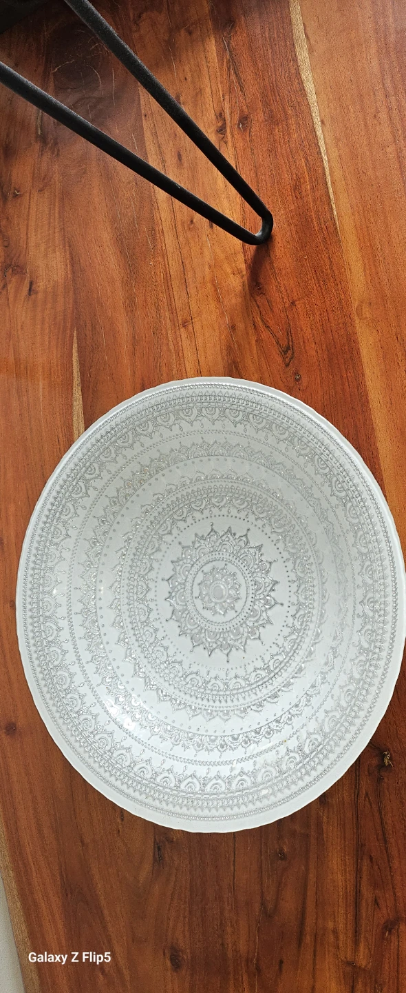 Decorative Serving Platter with Mandala Design - photo 2