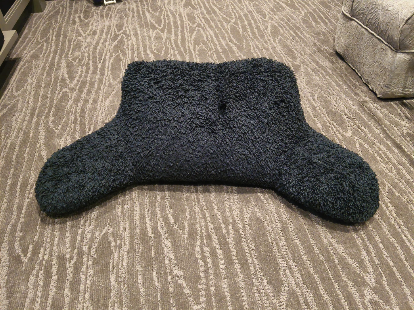 Dark Blue Plush Reading Pillow