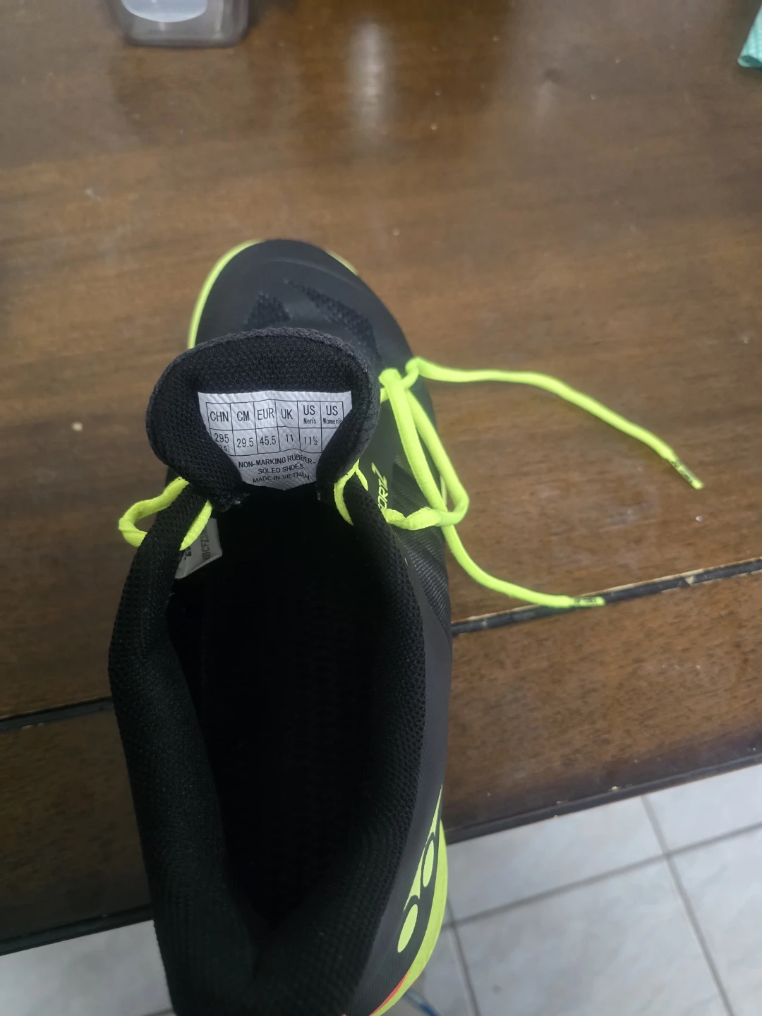 Badminton shoe Yonex Power Cushion Black Neon Yellow - photo 2