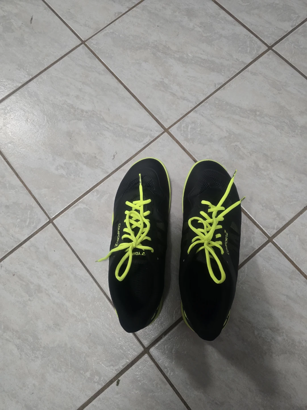 Badminton shoe Yonex Power Cushion Black Neon Yellow - photo 4