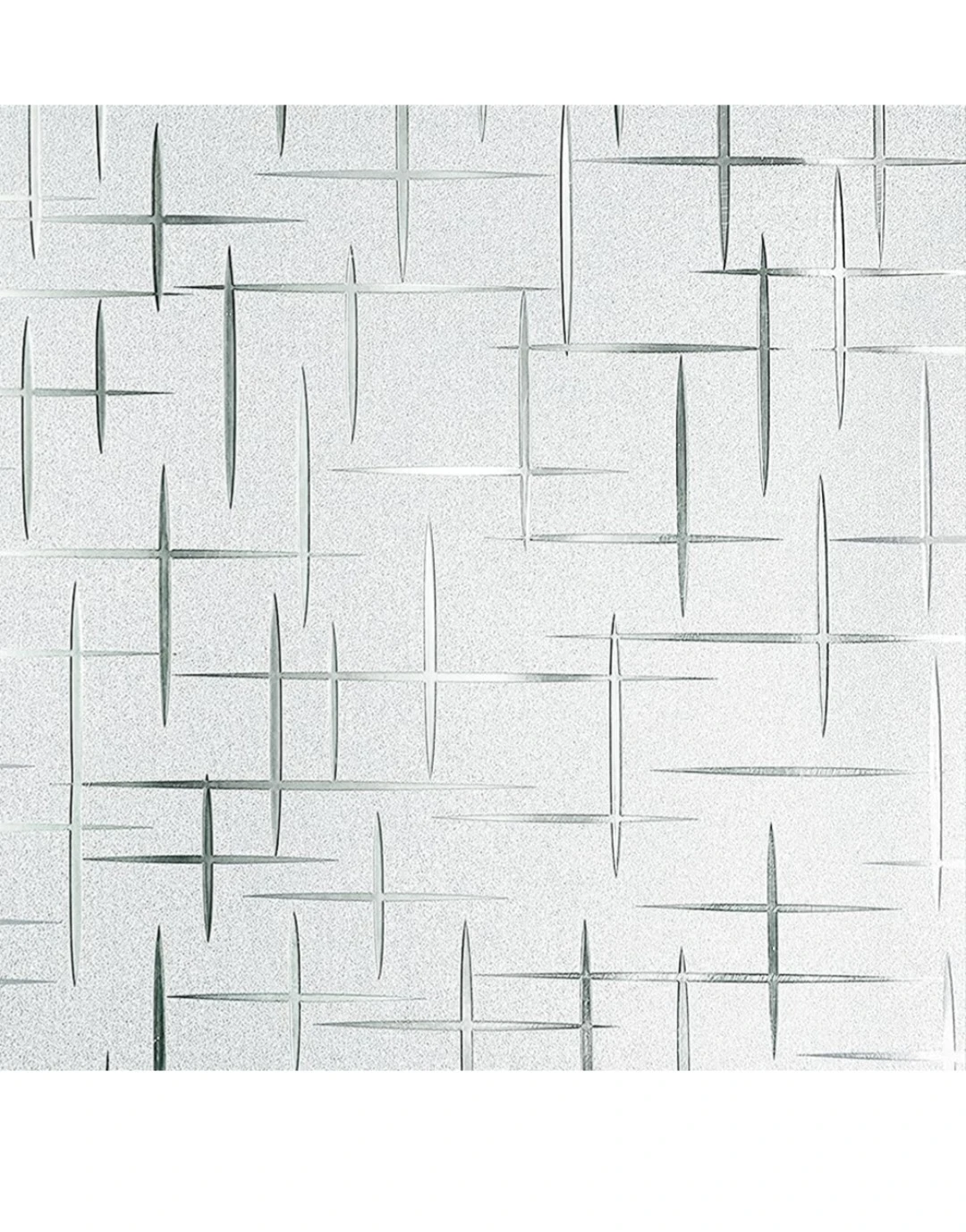 Frosted Decorative Window Privacy Film, Non-Adhesive 27.5"×7ft