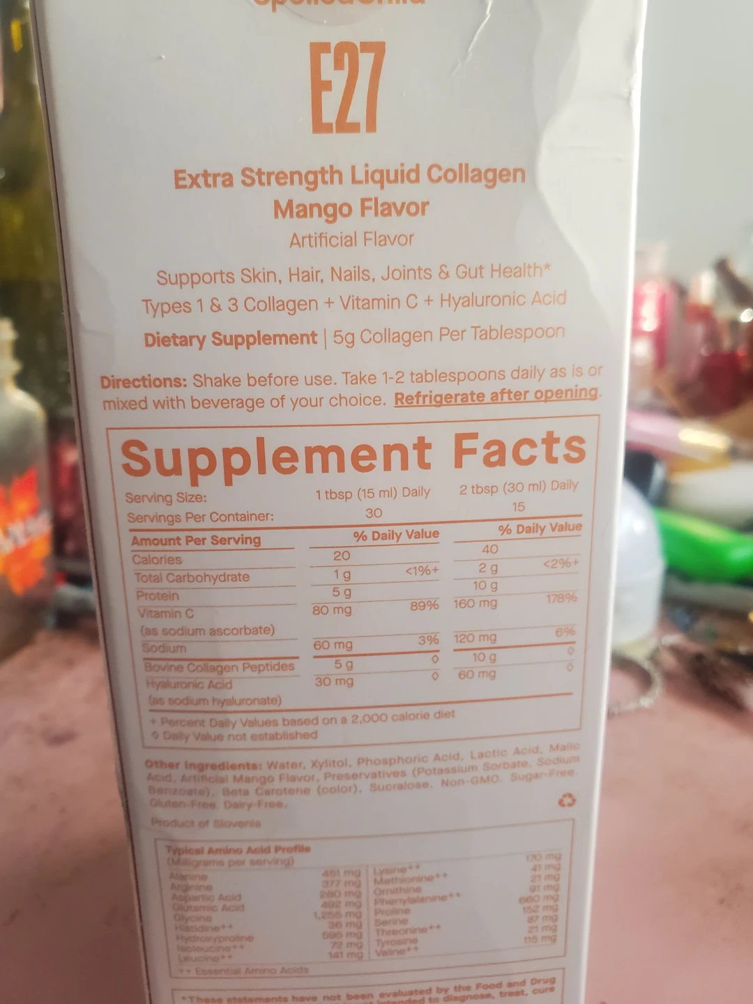 Spoiled Child E27 Extra Strength Liquid Collagen Mango Flavor - photo 3