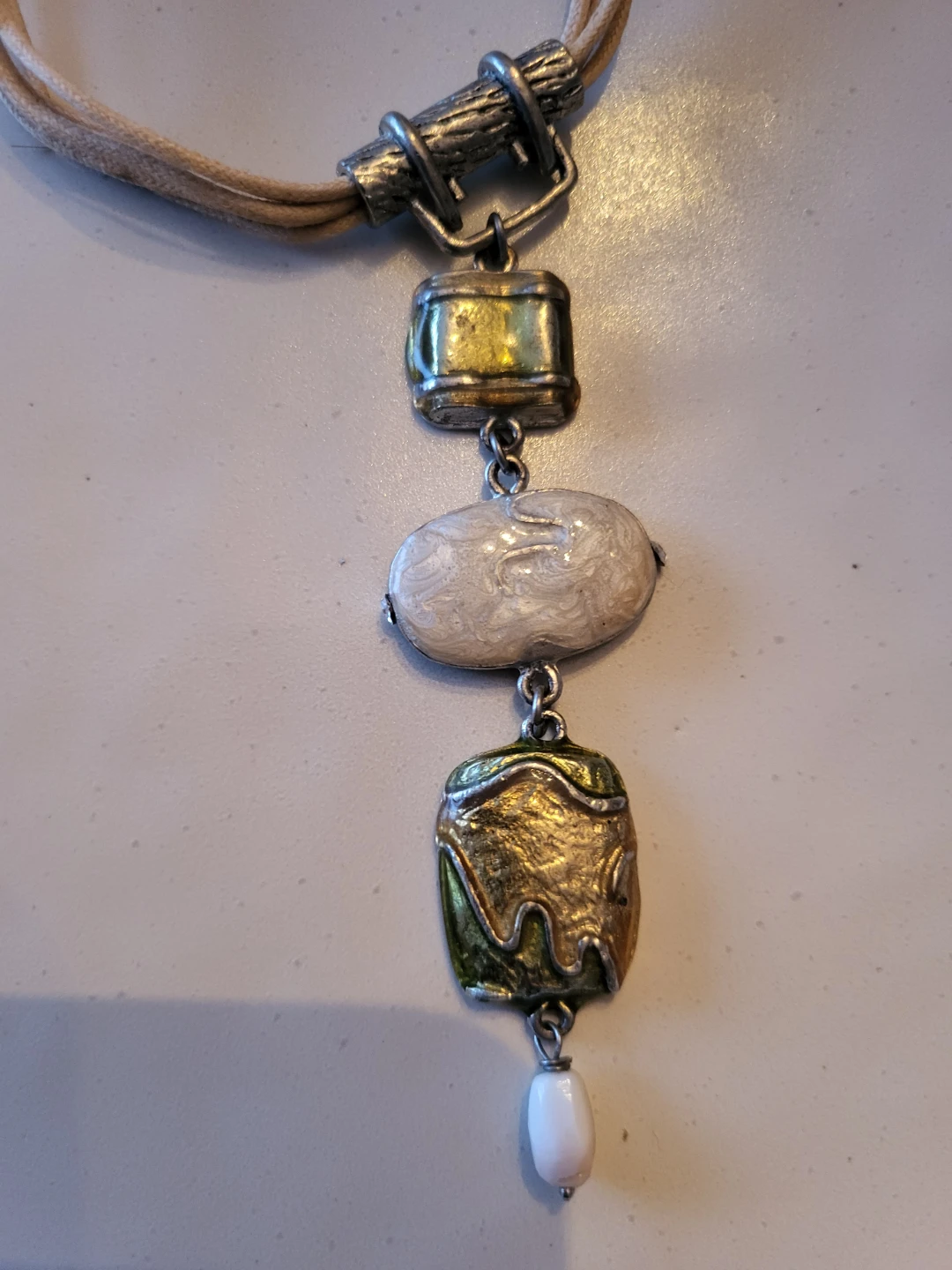 Multi-Charm Pendant Necklace on Cord