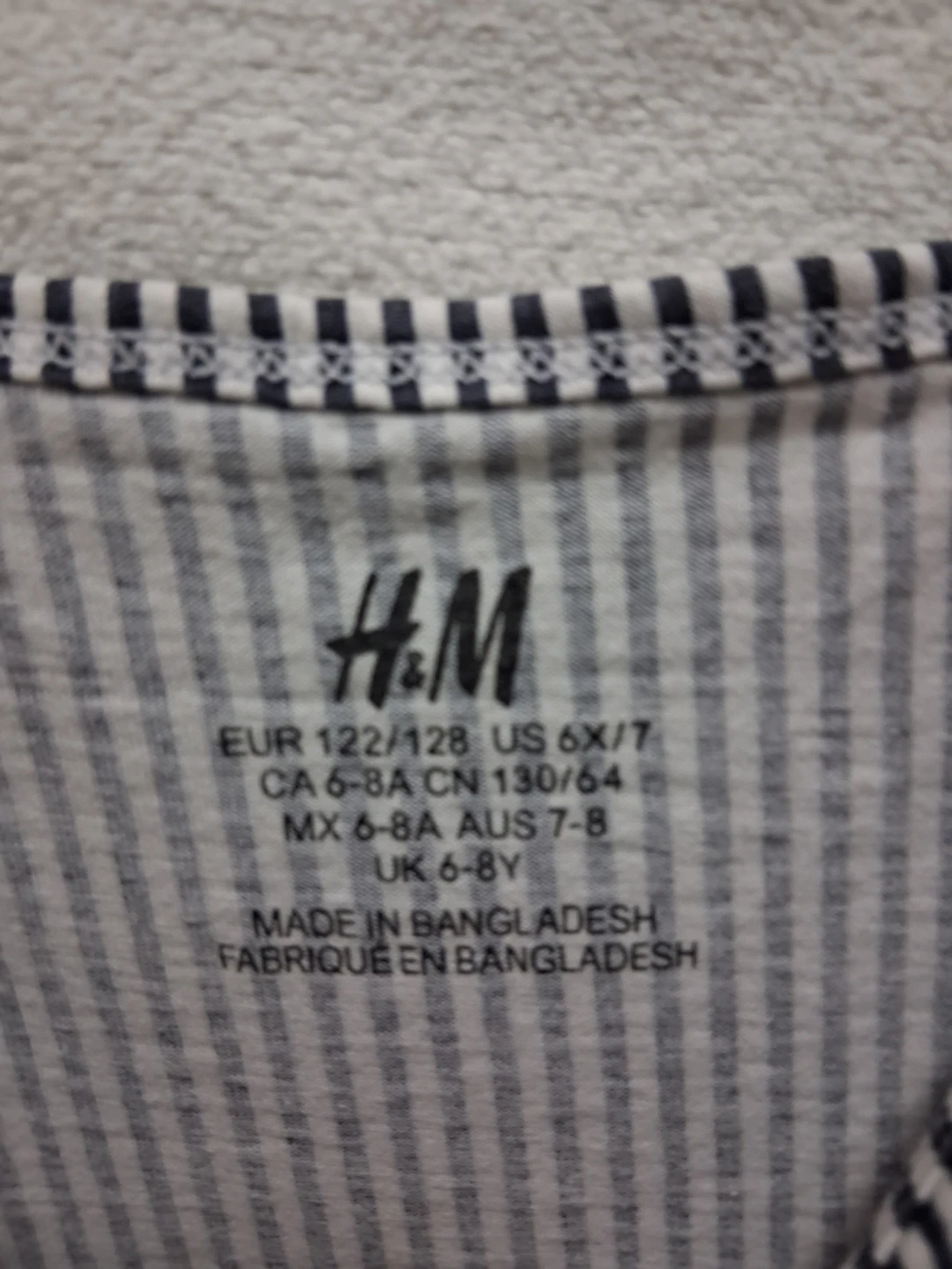 H&M Striped Ruffle Dress - Size 6-8Y - photo 2