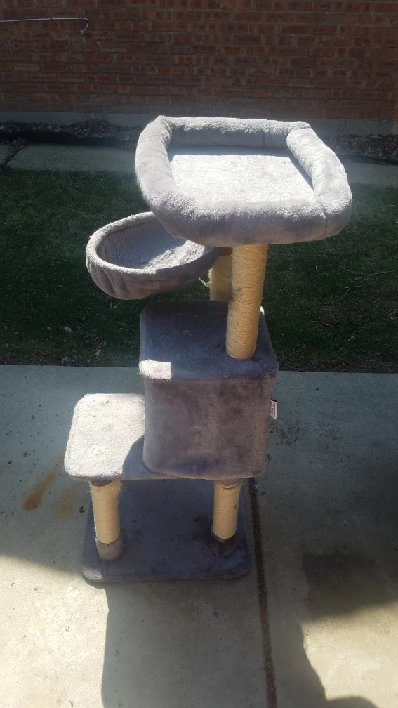 Gray Multi-Level Cat Tree Condo