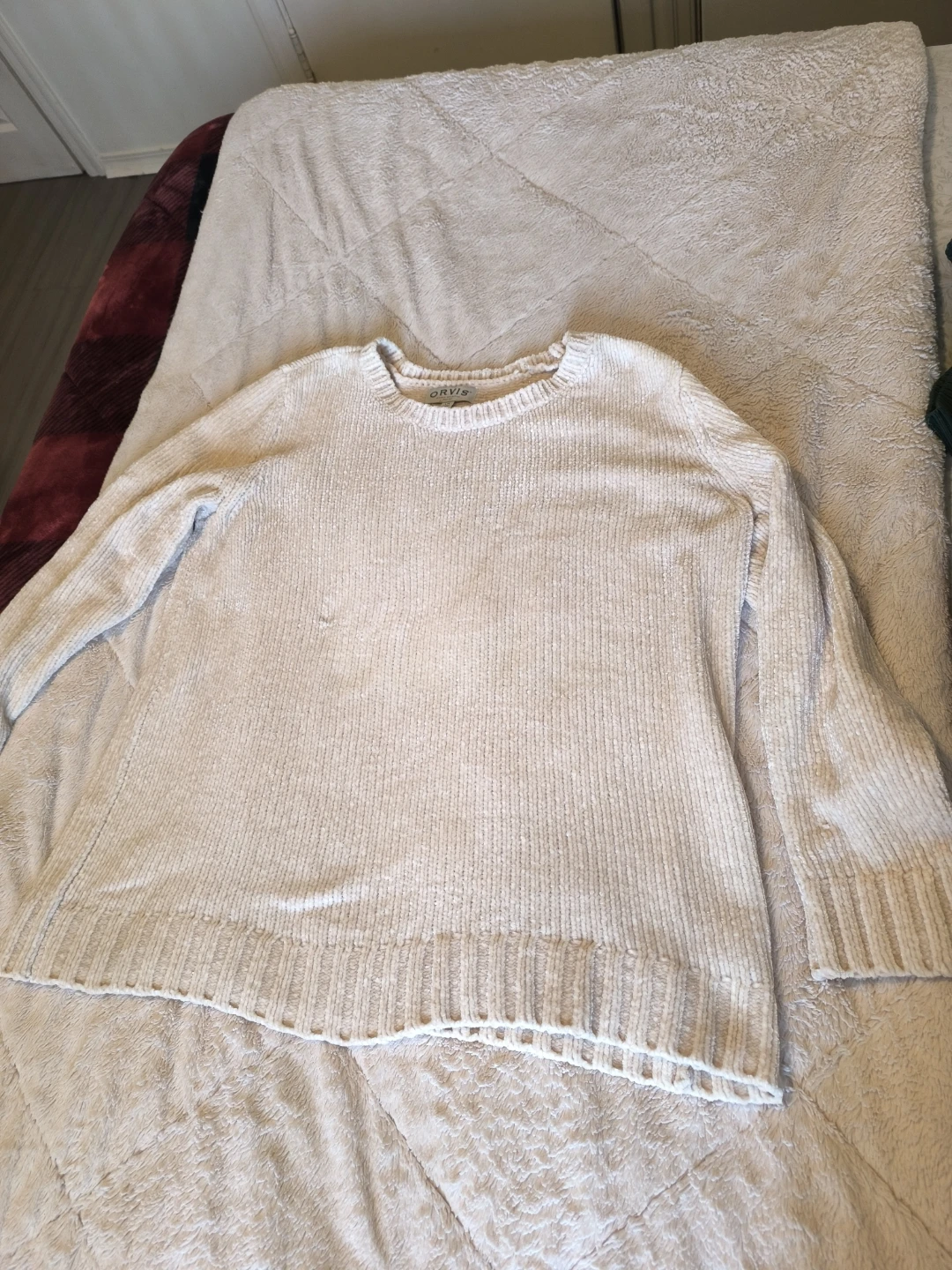 Orvis Women's Cream Chenille Sweater