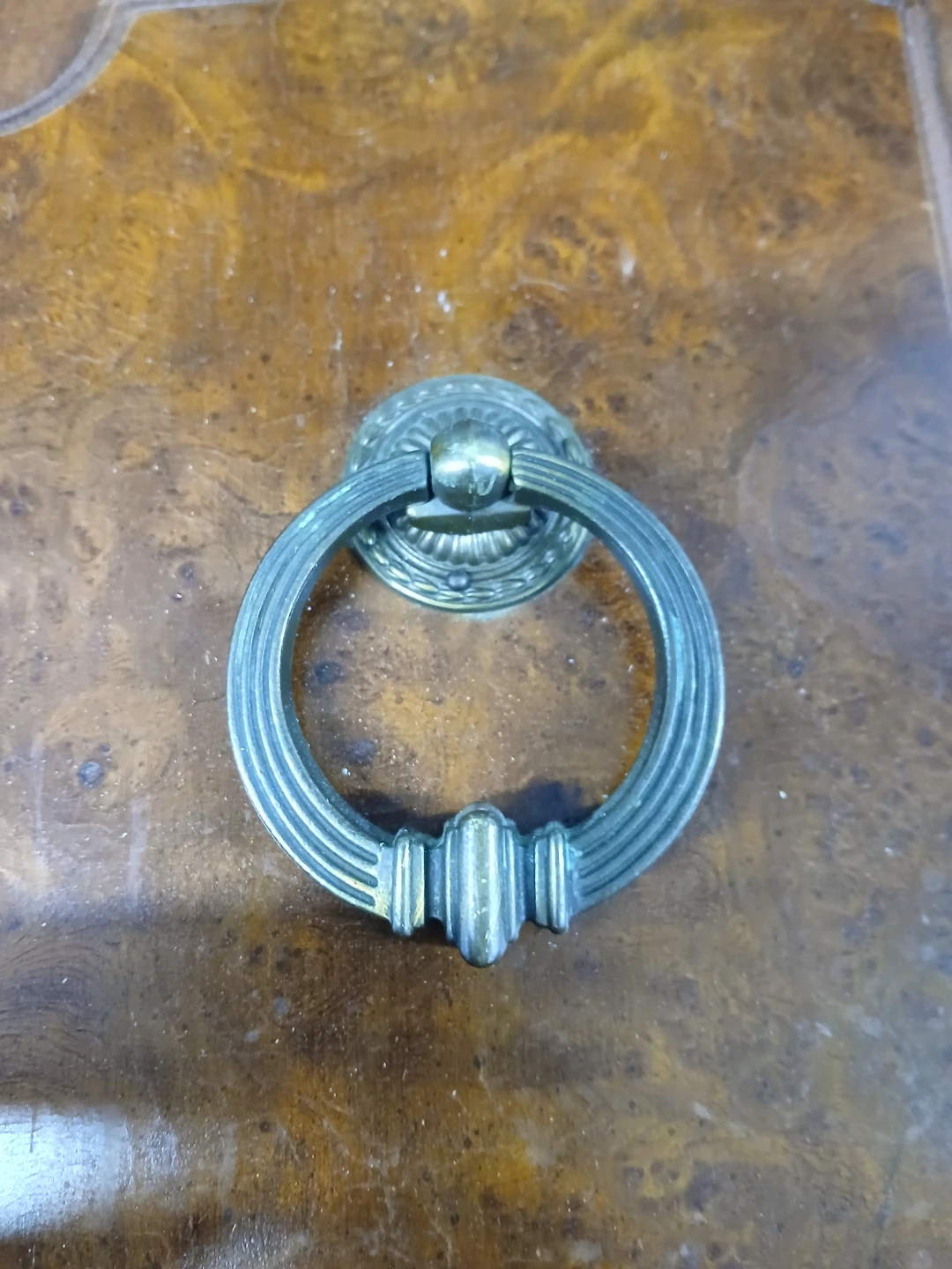Vintage Wooden Cabinet Doors w/Ring Pulls (Set of 2) - photo 4