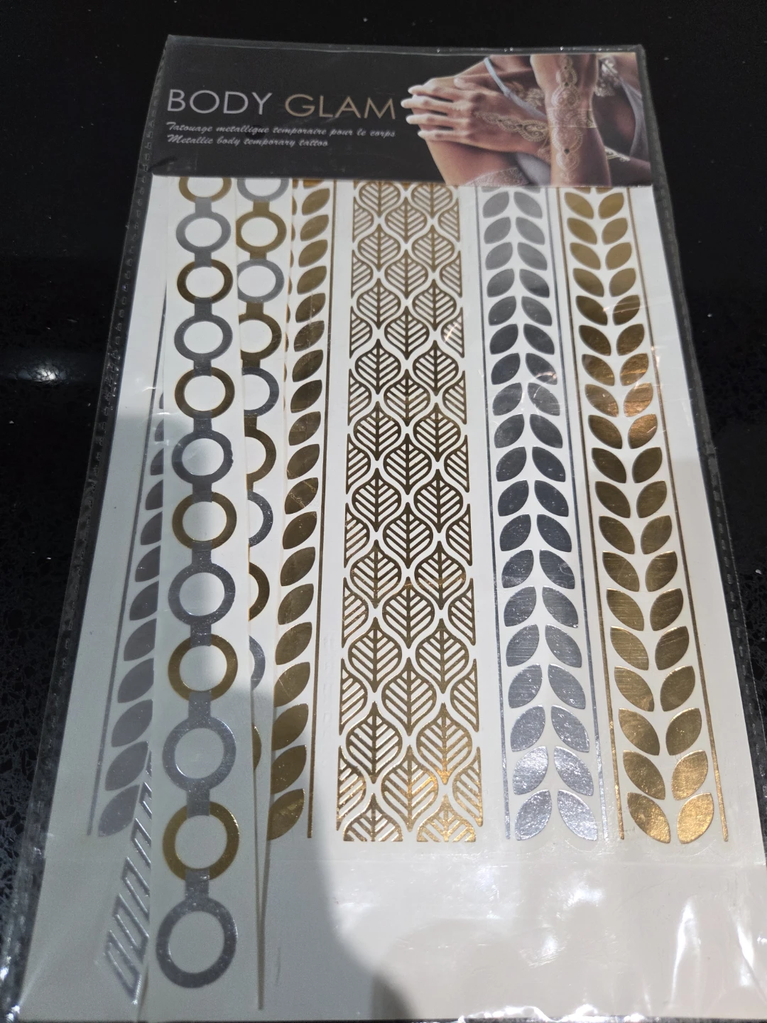 FREE metallic temporary body tattoos
