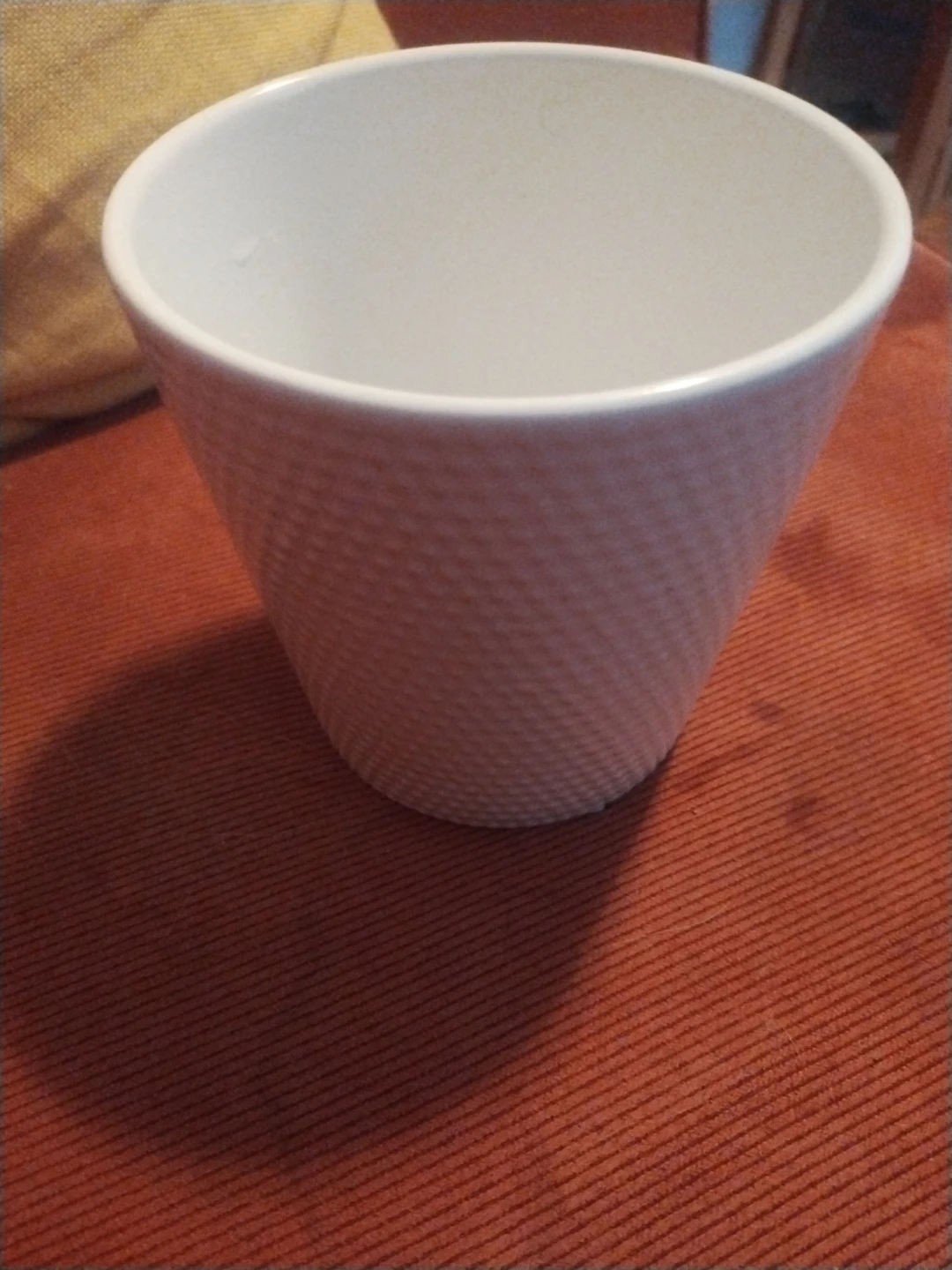 White Textured Planter Pot