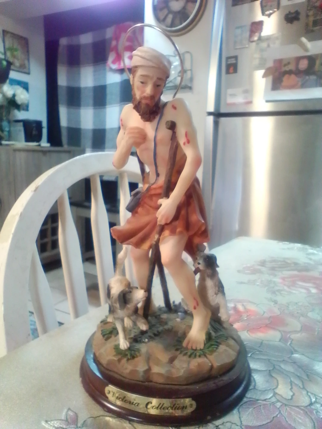 Victoria Collection Figurine - Saint figure with dogs