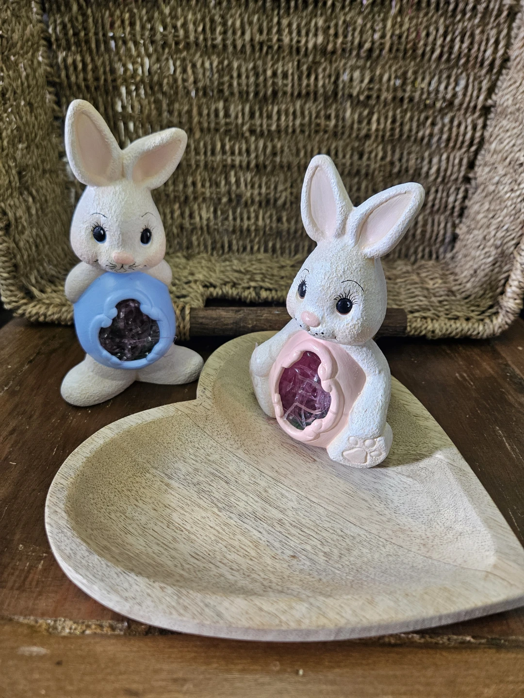 Easter Bunny Figurines (Set of 2)