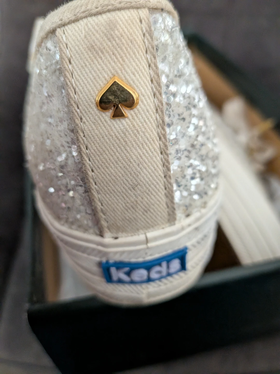 Kate Spade for Keds Triple KS Glitter Cream Sneakers - photo 2