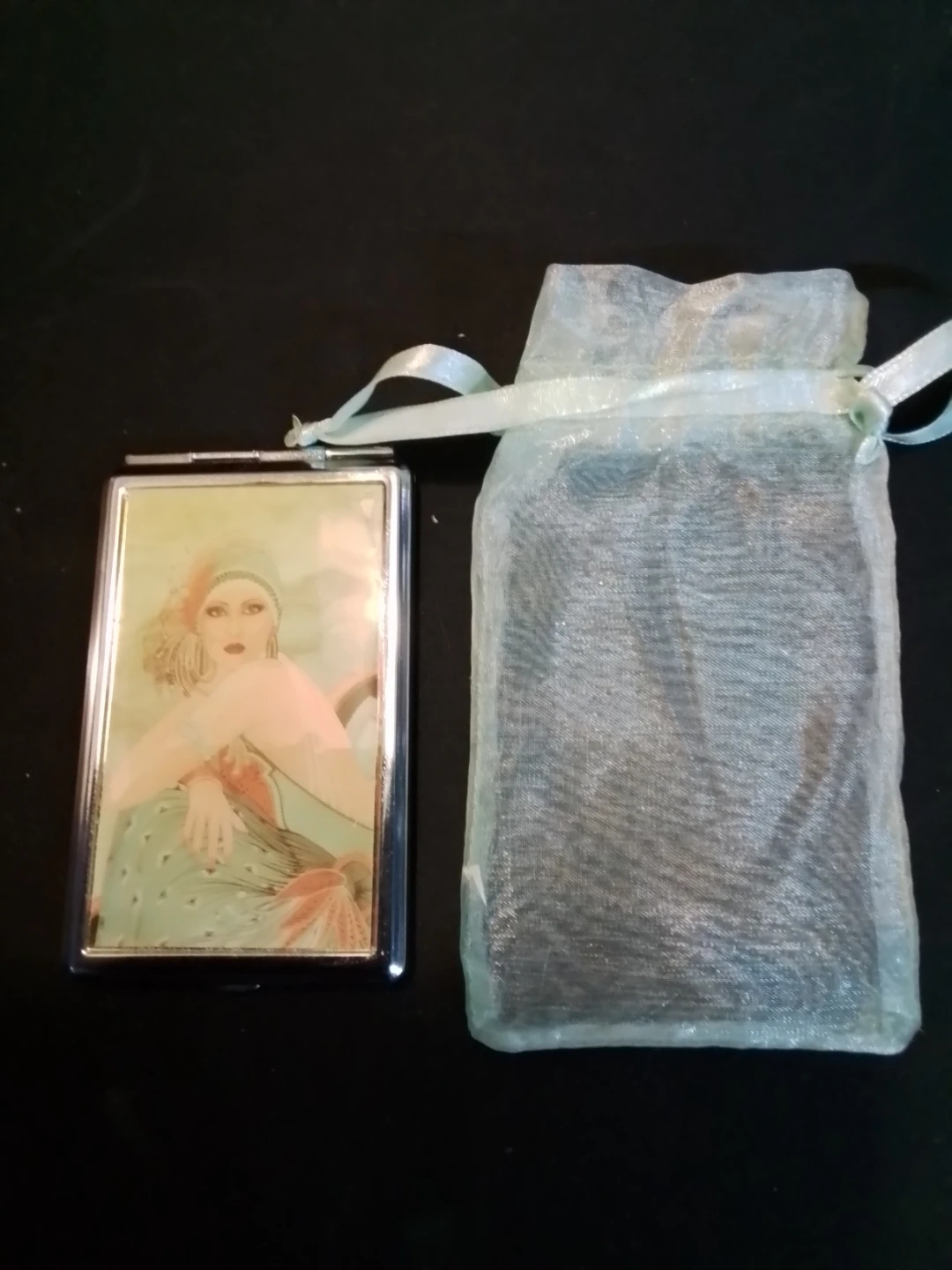 Art Nouveau Compact Mirror New - photo 5
