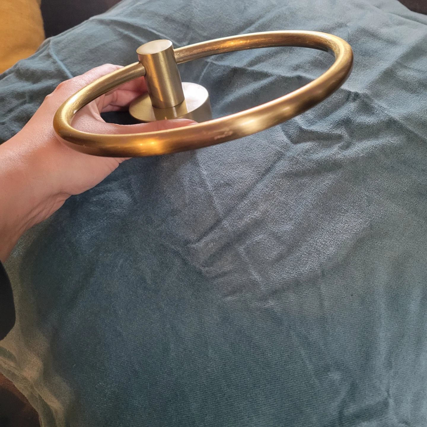 Towel ring - Brushed gold - photo 3