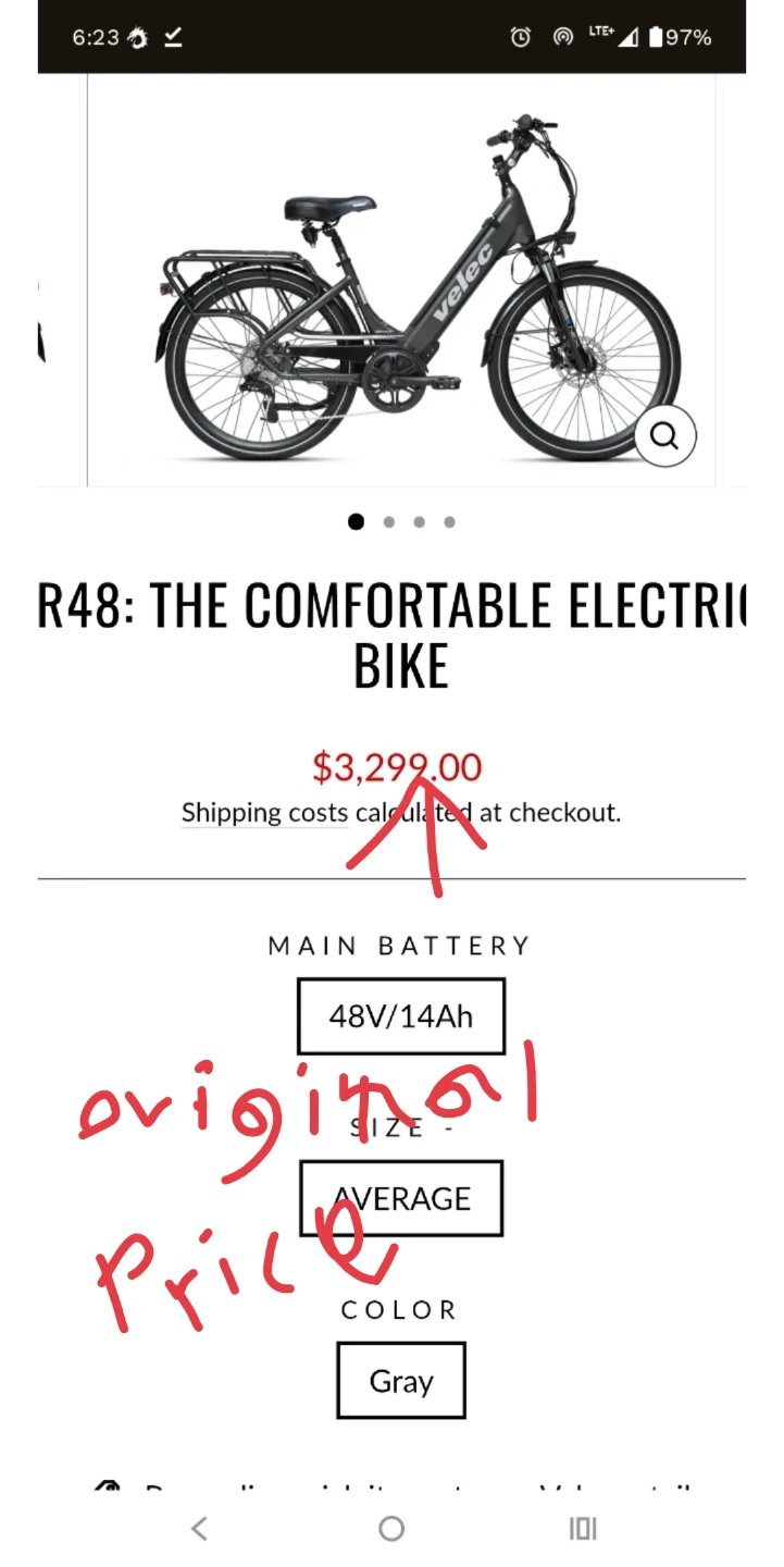 Used Velec R48 Comfortable Electric Bike - photo 3