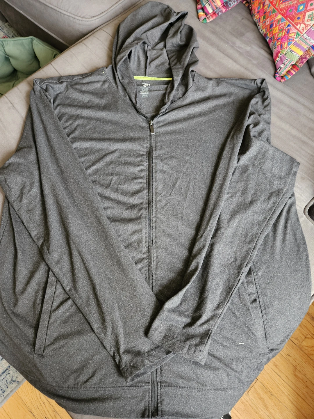 Pro Player Men's 3X Grey Zip-Up Hoodie