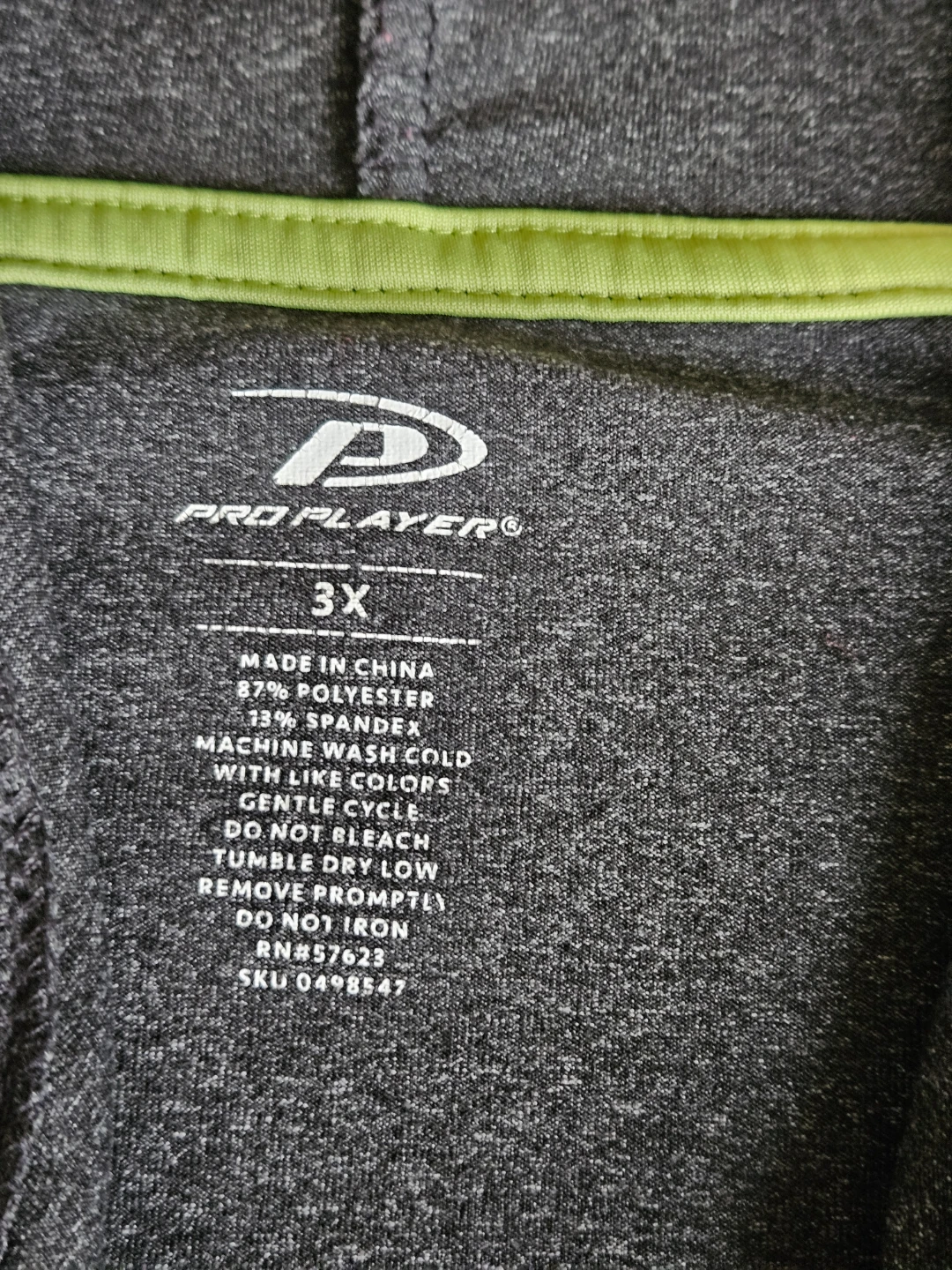 Pro Player Men's 3X Grey Zip-Up Hoodie - photo 2