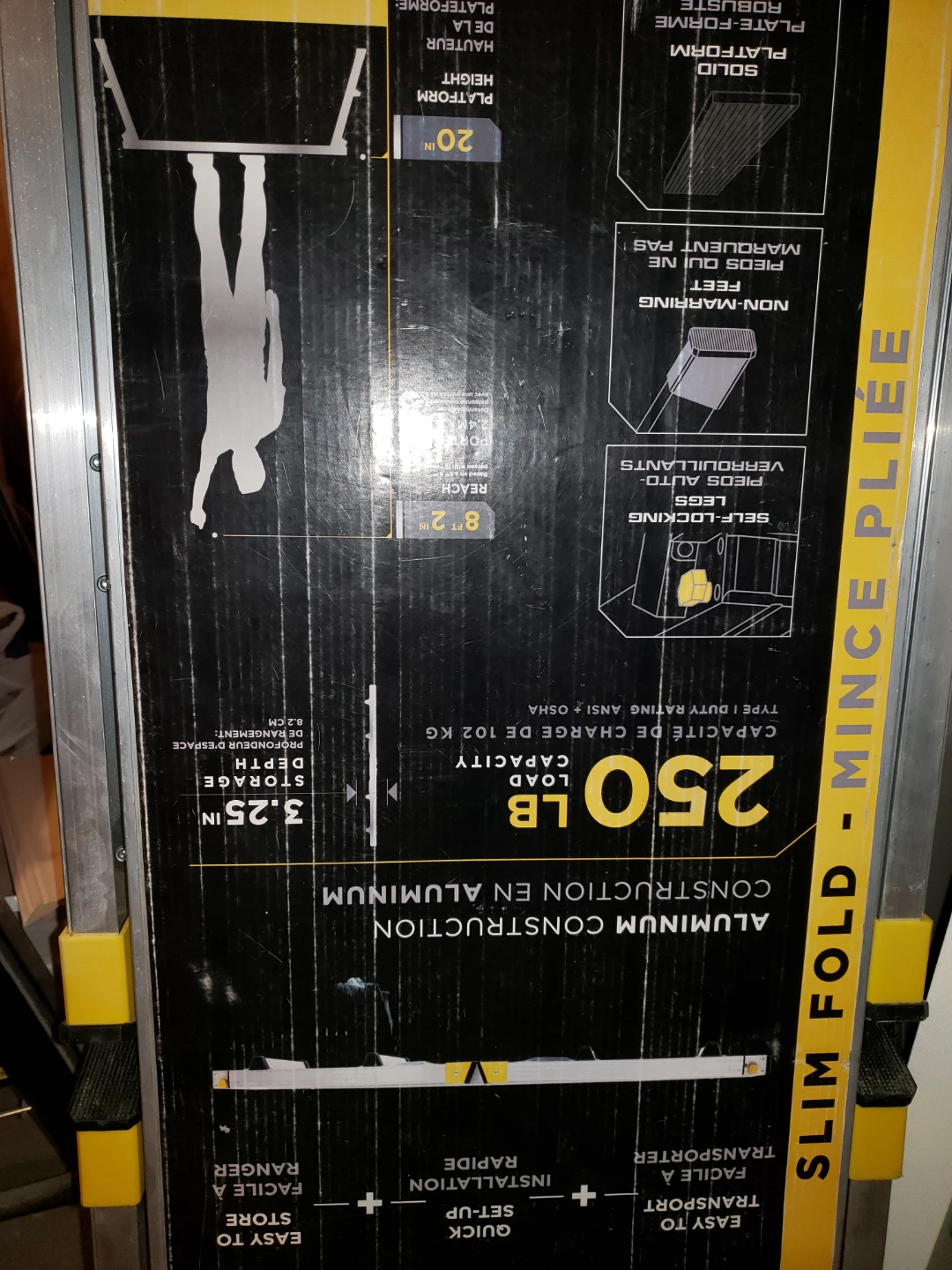GRIP LADDERS Slim Fold 47" x 12" Aluminum Platform - photo 2