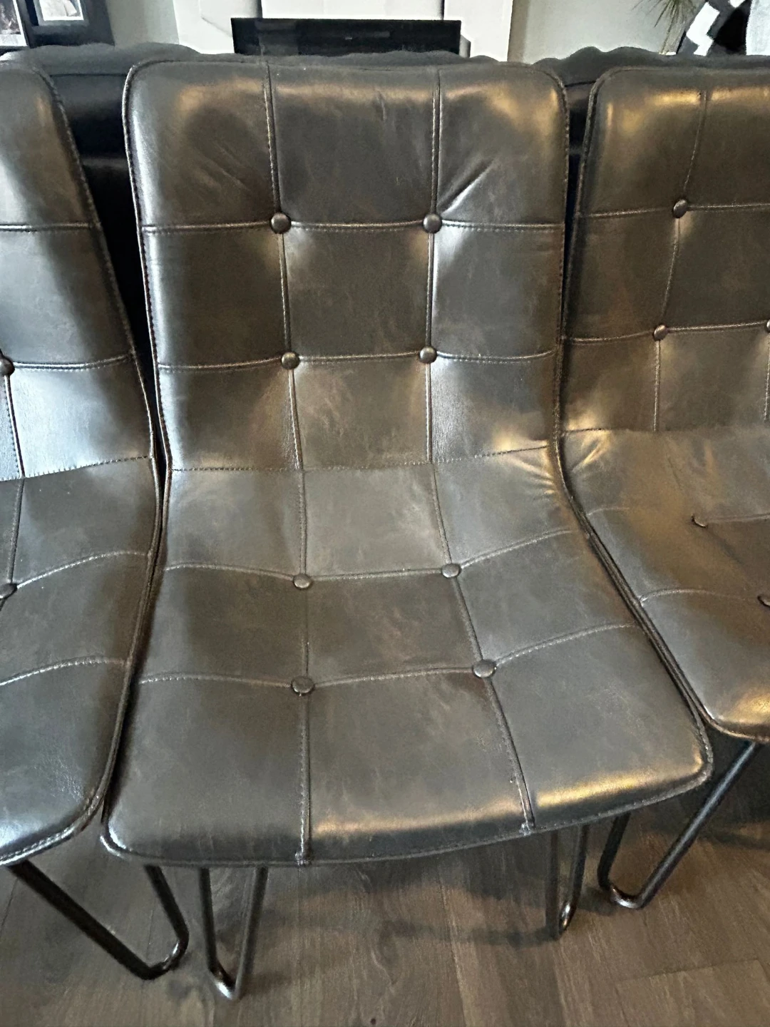 Dining Table,  Set of 6 Leather chairs - photo 4