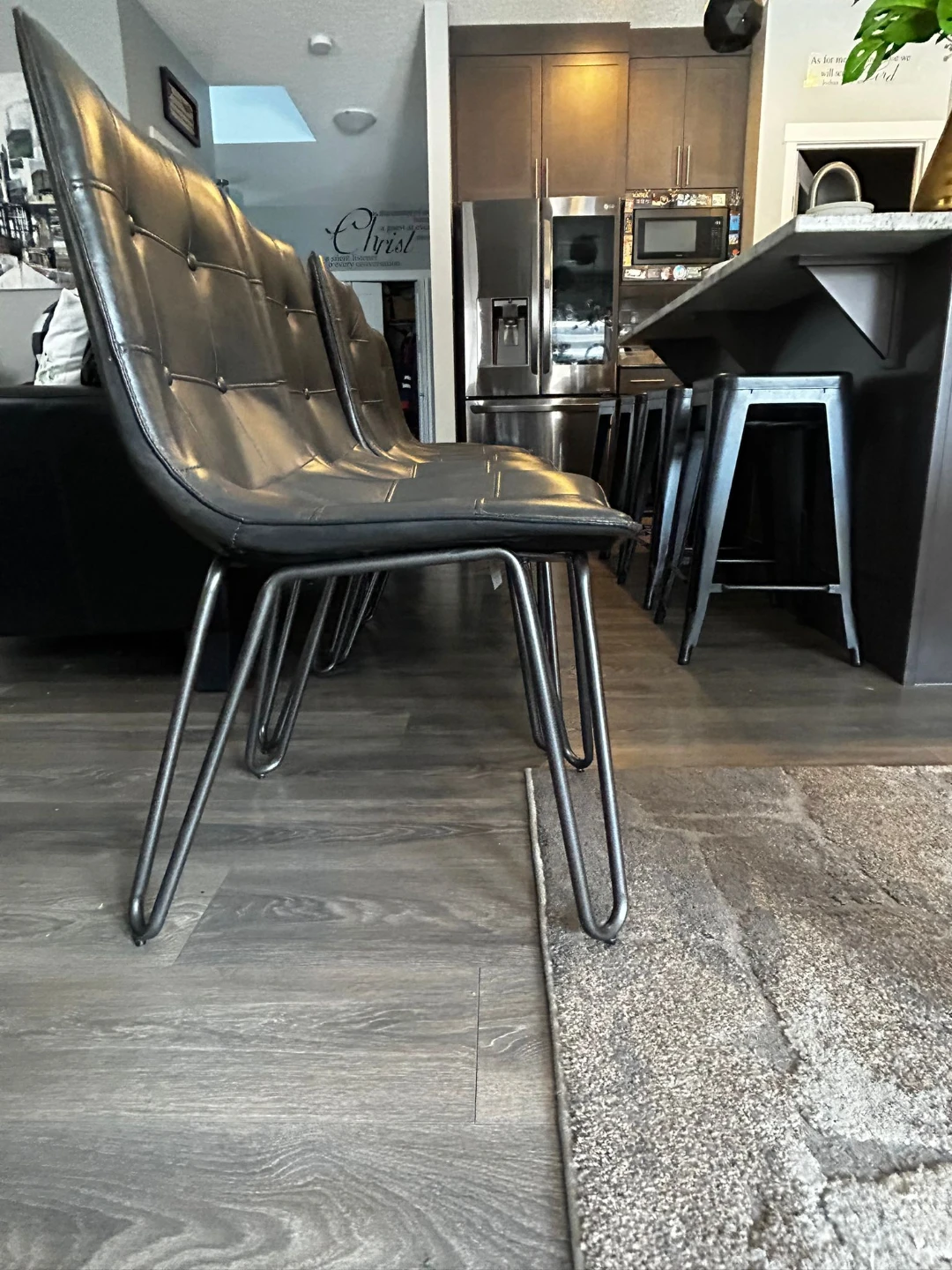 Dining Table,  Set of 6 Leather chairs - photo 5