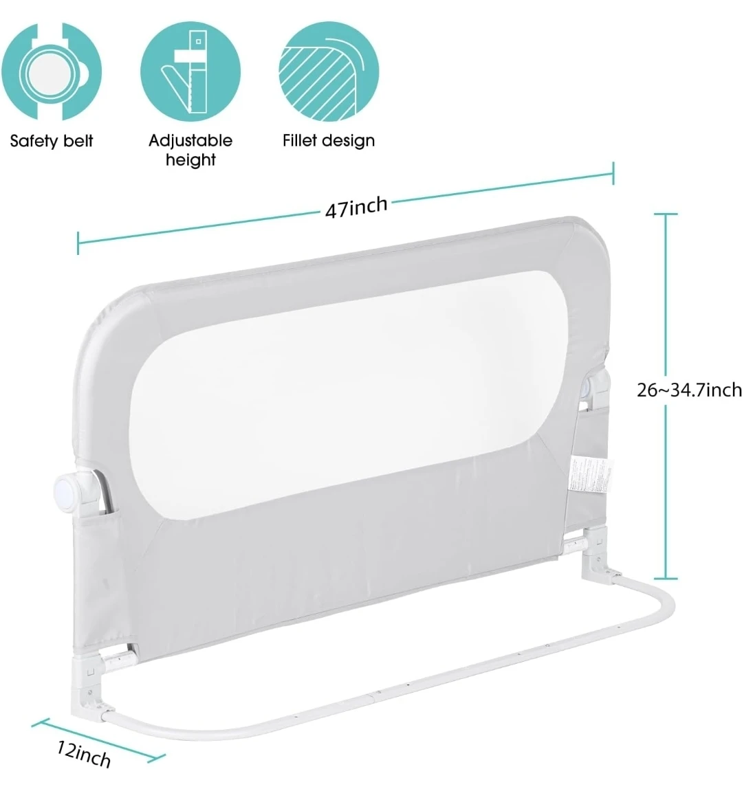 Adjustable Bed Rail for Toddlers - 47 inch - photo 2
