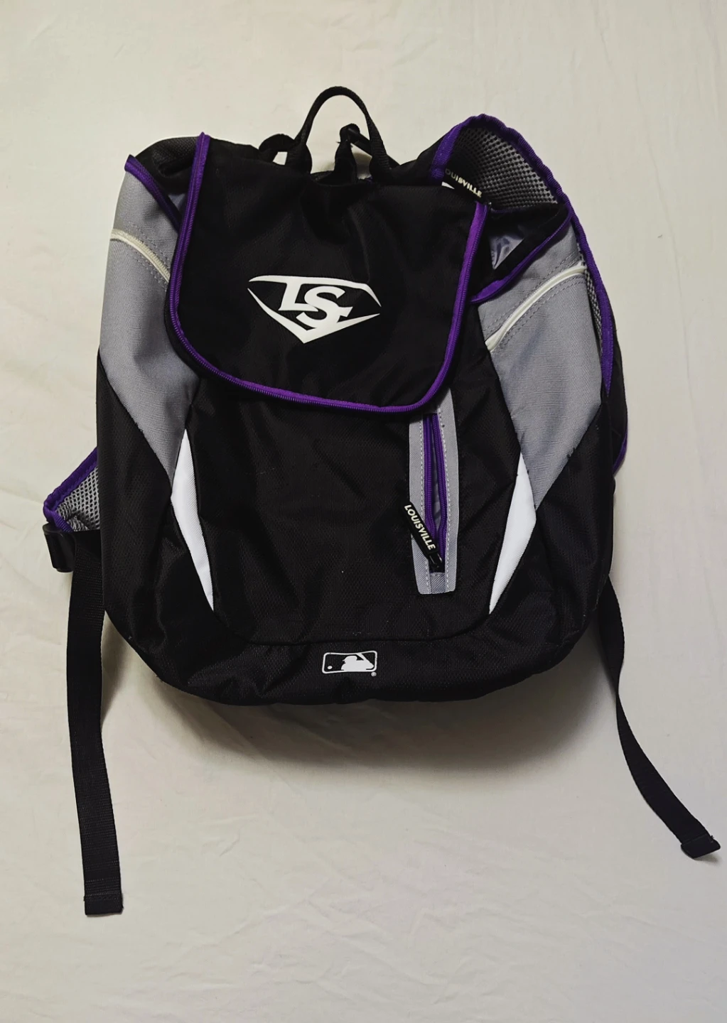 Louisville Slugger Backpack Black Purple MLB Baseball