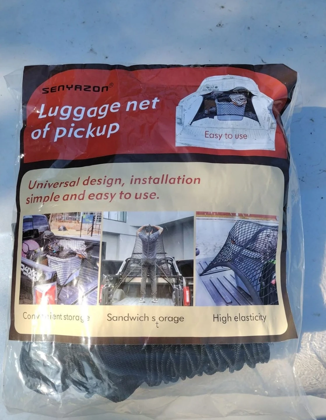 Senyazon Luggage Net for Pickup Truck Beds - photo 2