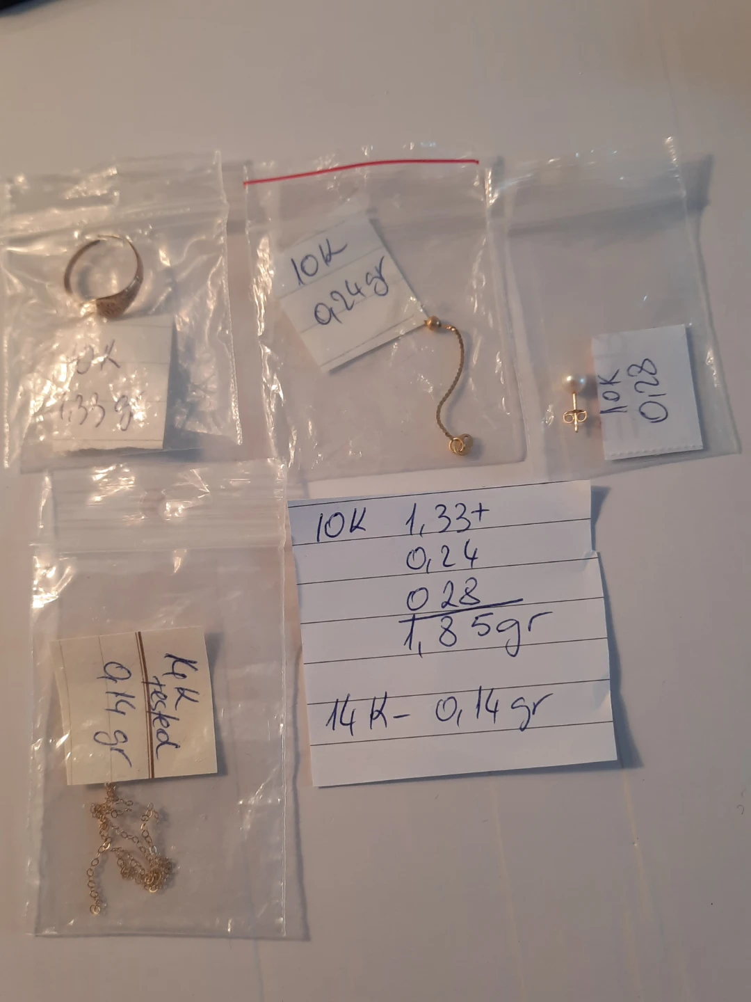 10K,14K jewelry  lot scrap - photo 3