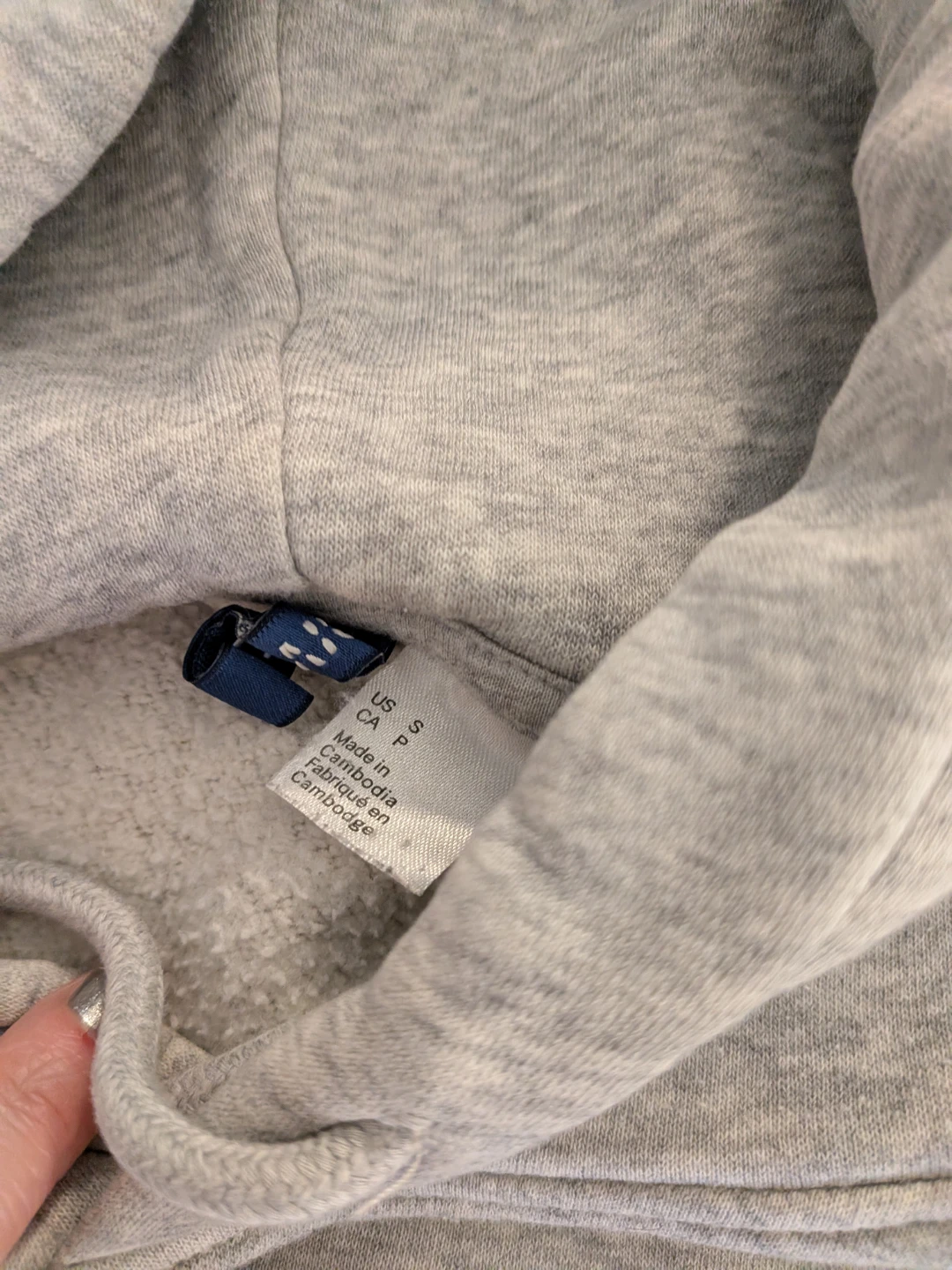 NASA Grey Hoodie Size S - photo 2
