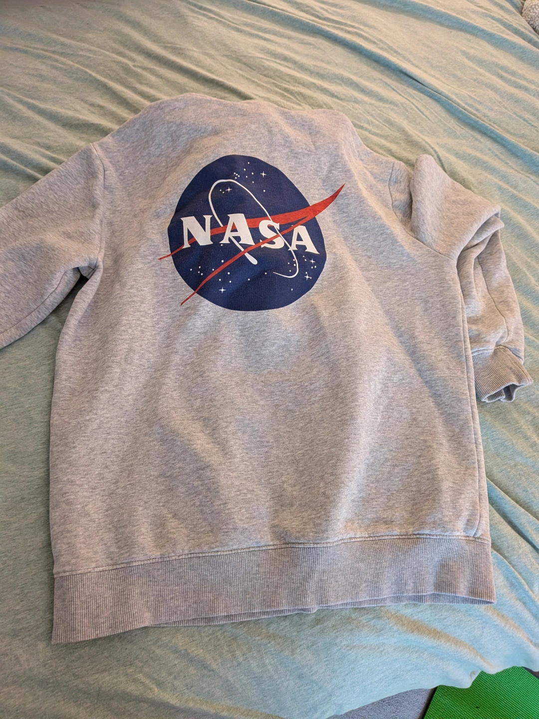 NASA Grey Hoodie Size S - photo 3