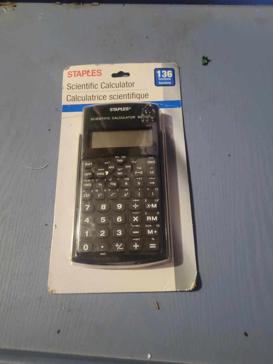 Unopened scientific calculator