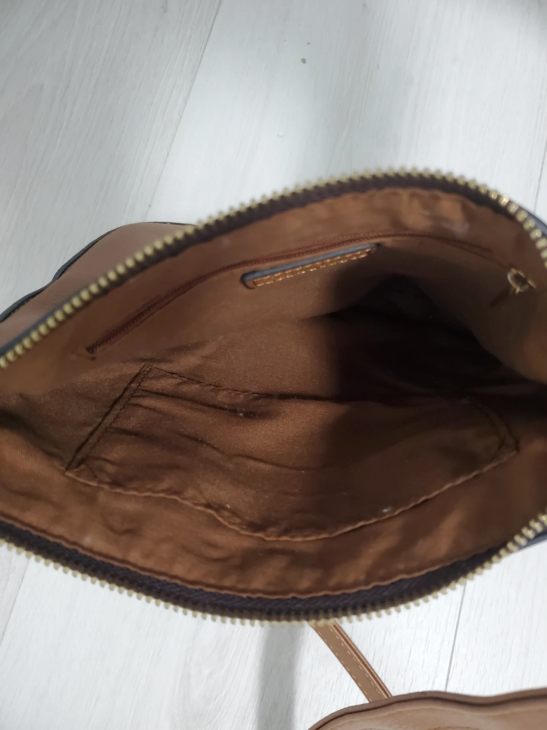 Brown Faux Leather Crossbody Purse - photo 3