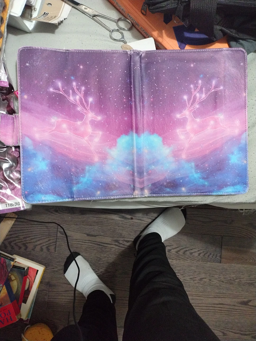 Tablet Case with Reindeer Nebula Design - photo 2