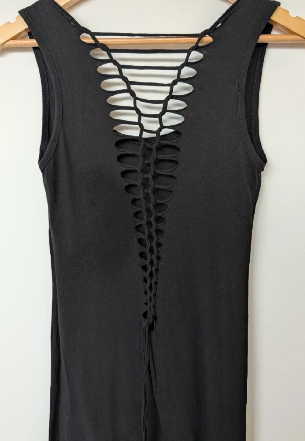 Black Dress with Intricate Cutout Back (Small) - photo 3