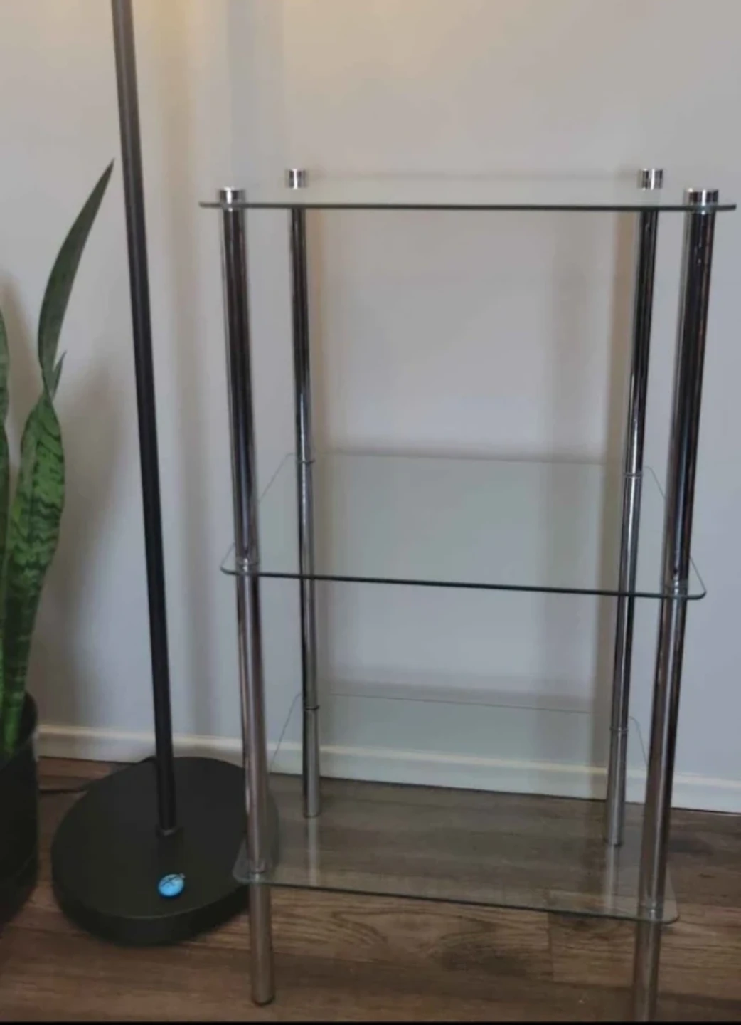 3-Tier Glass Shelf Unit