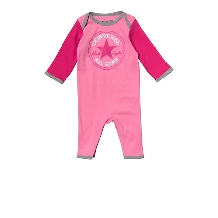 Converse All Star Baby Sleepers - Pink & free White