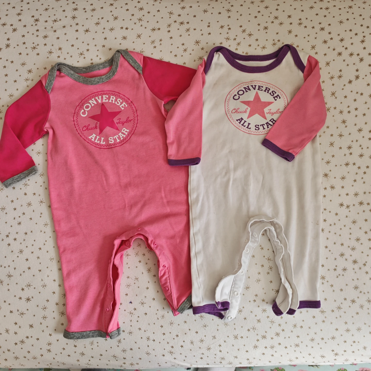 Converse All Star Baby Sleepers - Pink & free White - photo 2