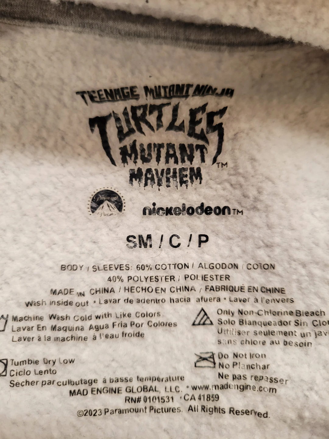 Teenage Mutant Ninja Turtles Mutant Mayhem Hoodie talla m - photo 2