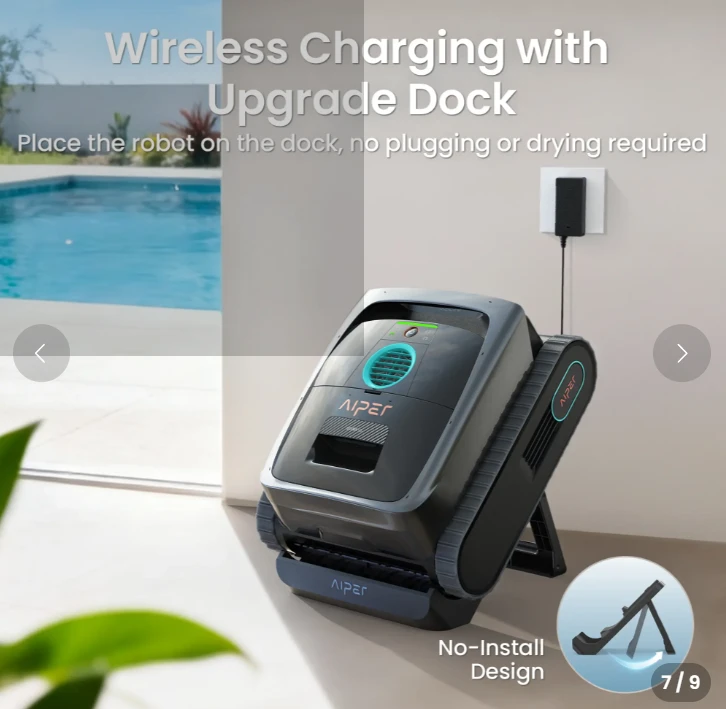 Aiper Scuba V3 Cordless Robotic Pool Cleaner BNIB - photo 4