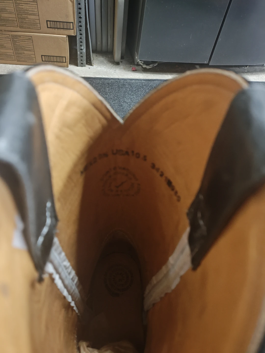 Tony Lama Ostrich and Leather Cowboy Boots Size 10.5 - photo 4
