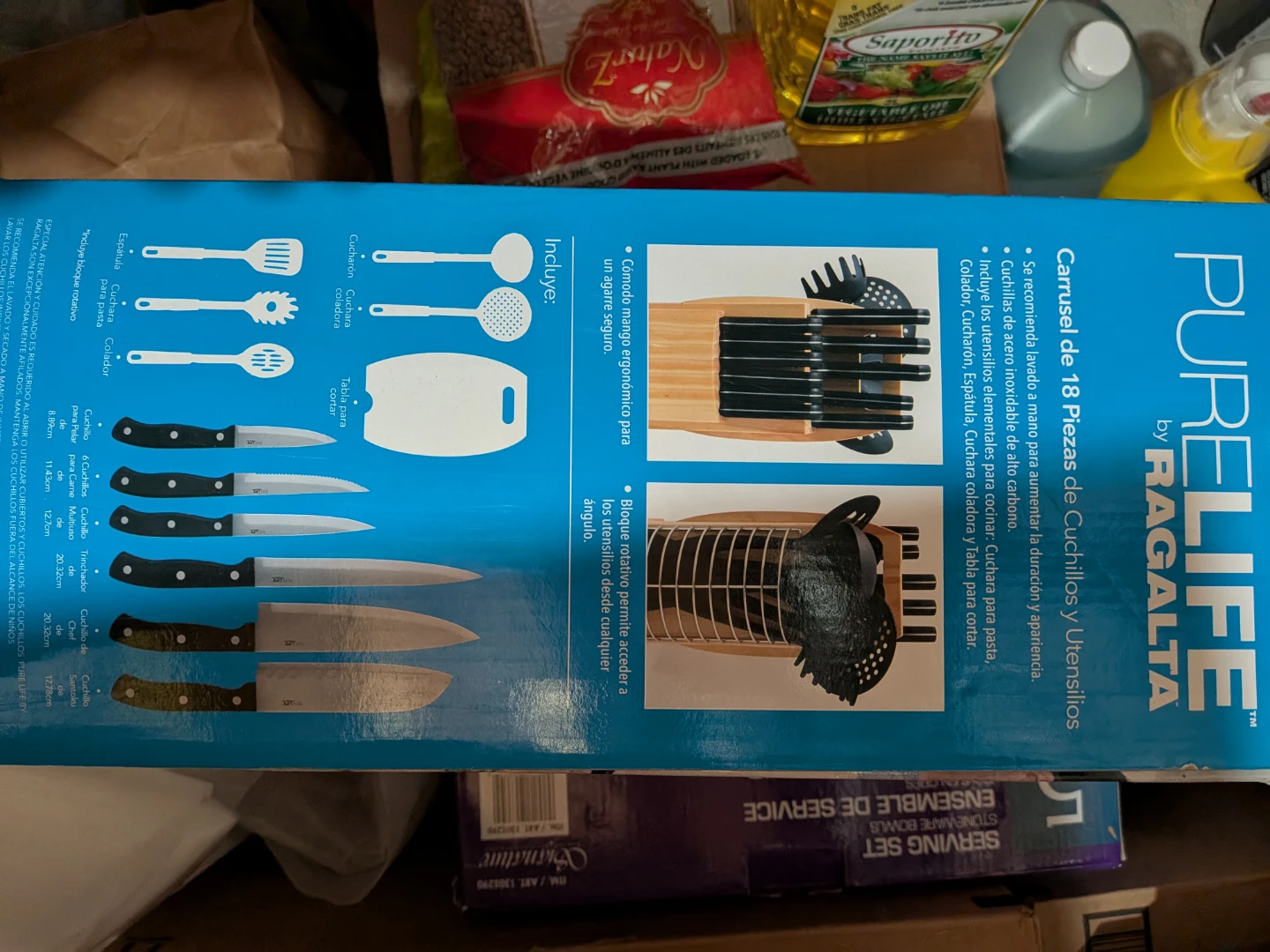 Purelife by Ragalta 18 Piece Carousel Knife & Kitchen Tool Set - photo 2